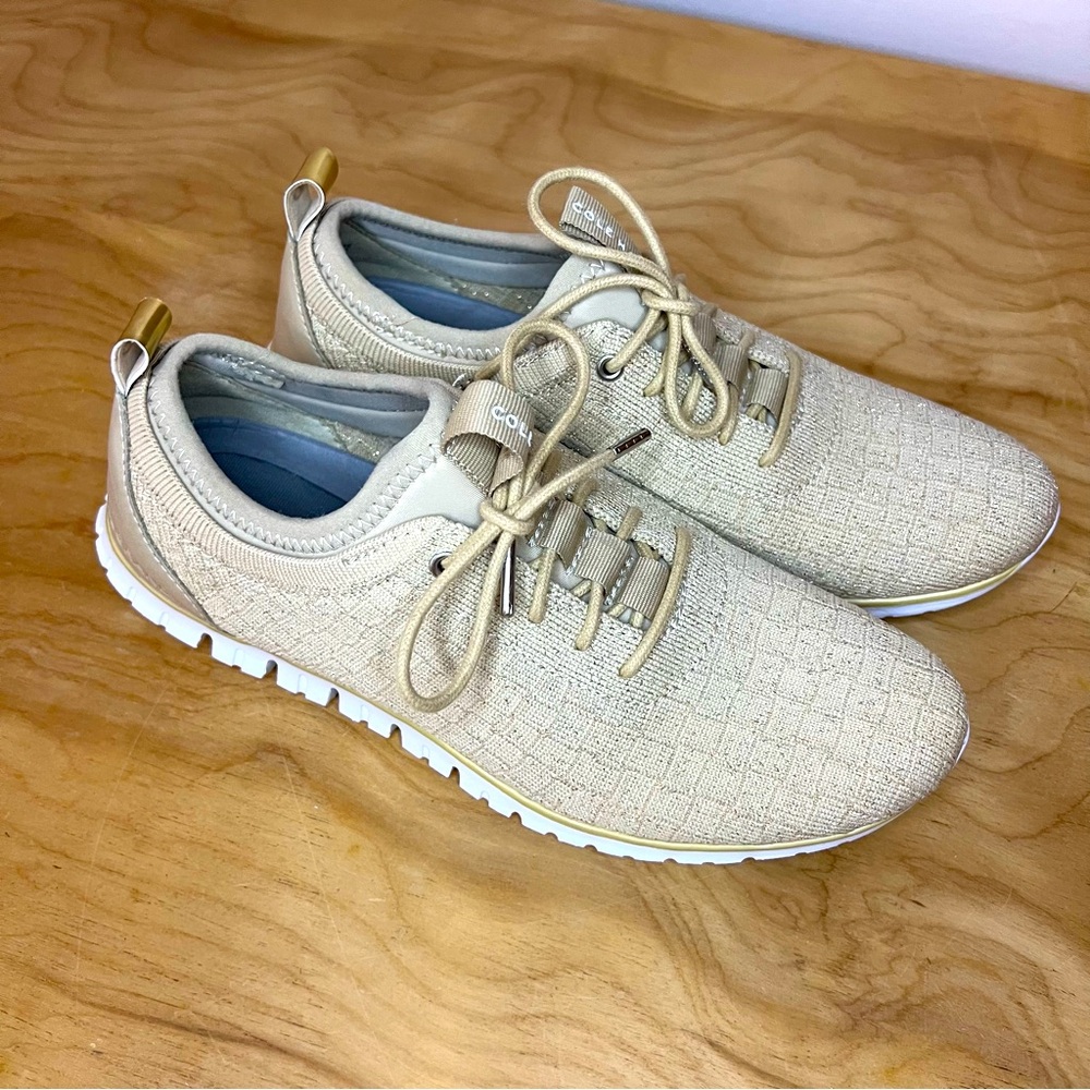 Cole Haan Zero Grand Gold Shimmer Sneakers